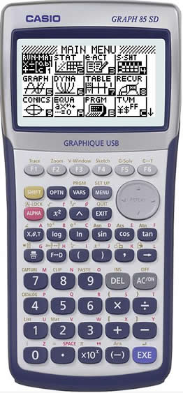 Calculatrice graphique casino - Casio